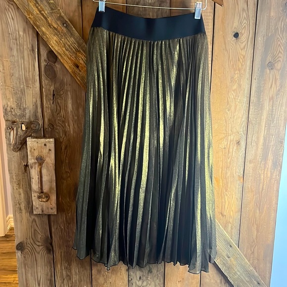 Peter Nygard Iconic Collection Dresses & Skirts - Peter Nygard Iconic Collection Bronze Gold Pleated Skirt - New with Tags